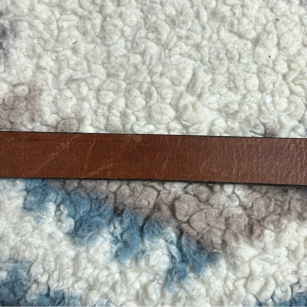 Antony Morato Leather Belt Sz Large Logo Buckle Fastening Brown